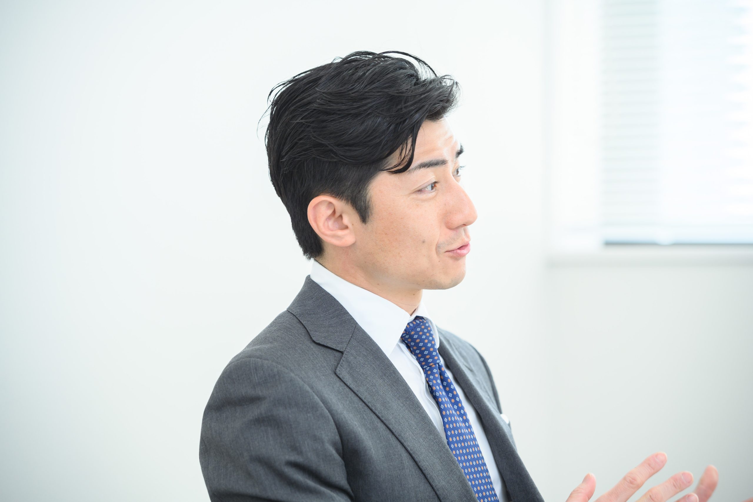 インタビュー風景の写真